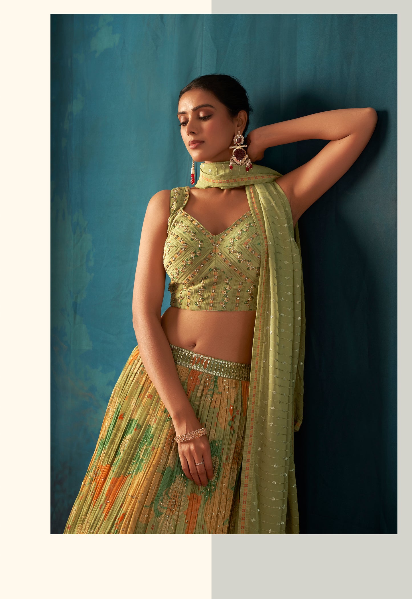 Shimmer Ghaghra Choli