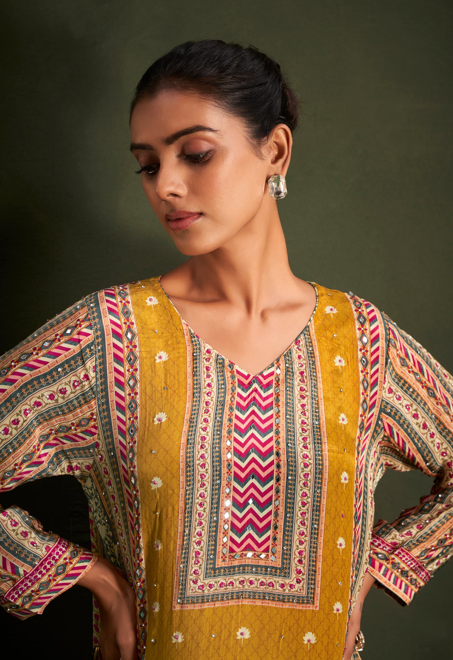 Mustard Ornate Dress