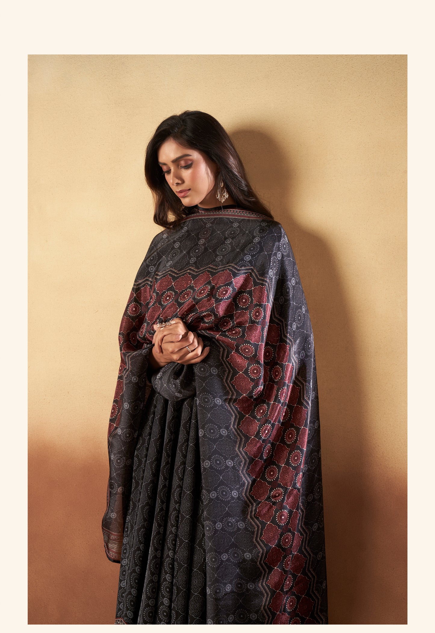 Pure Crepe Black Kalidar