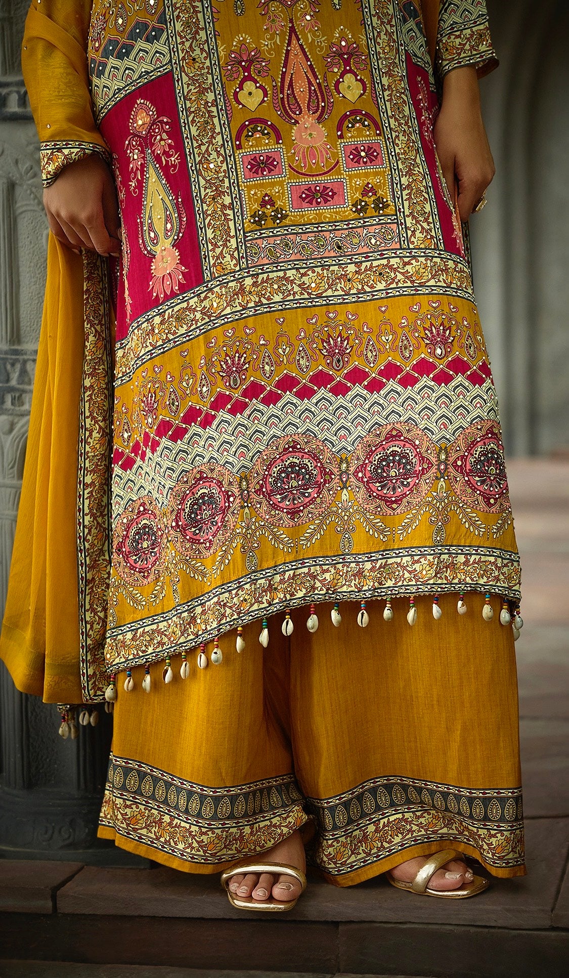 Mustard yellow A-Line Dress