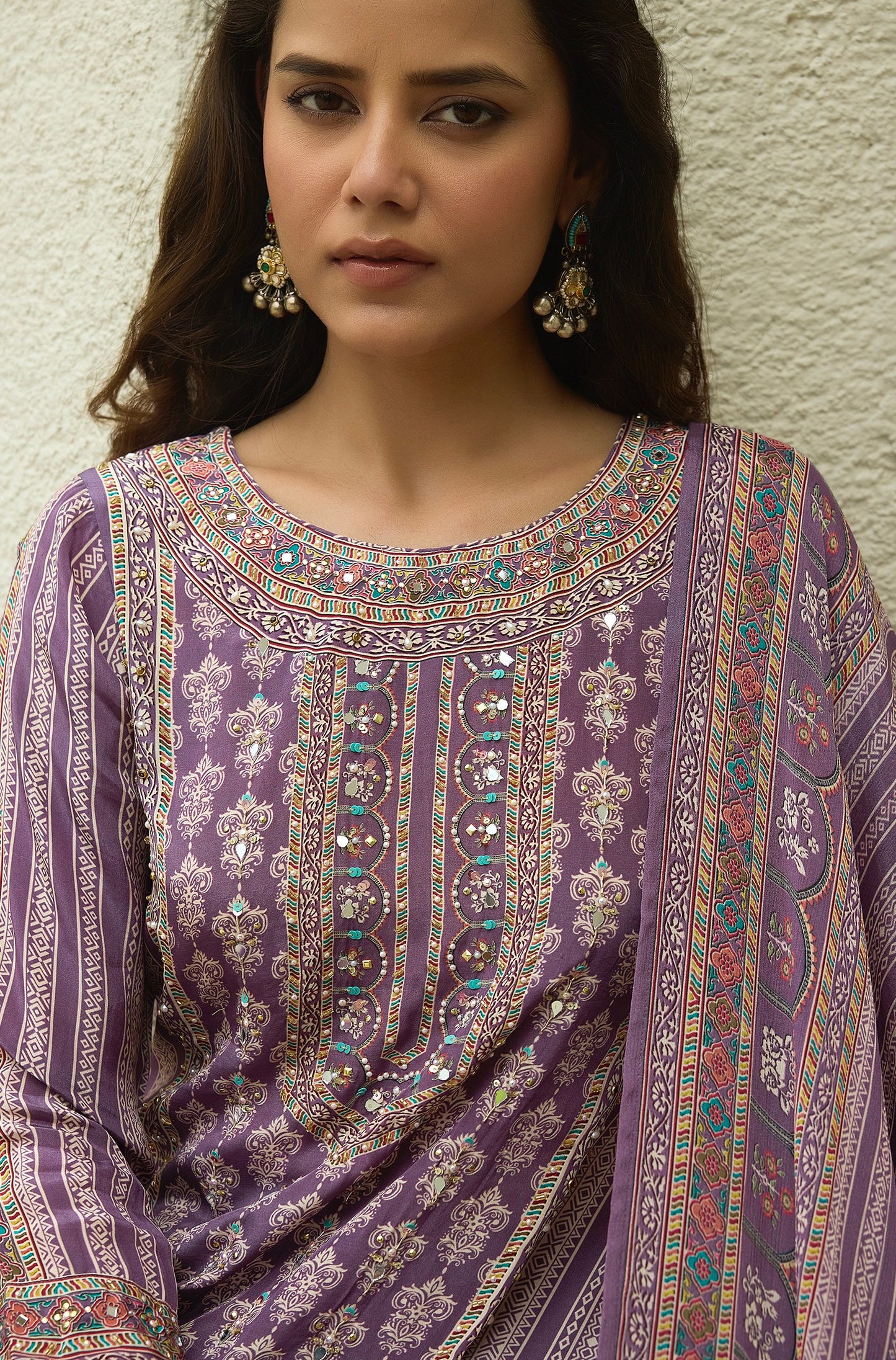 Lilac Crepe Dress