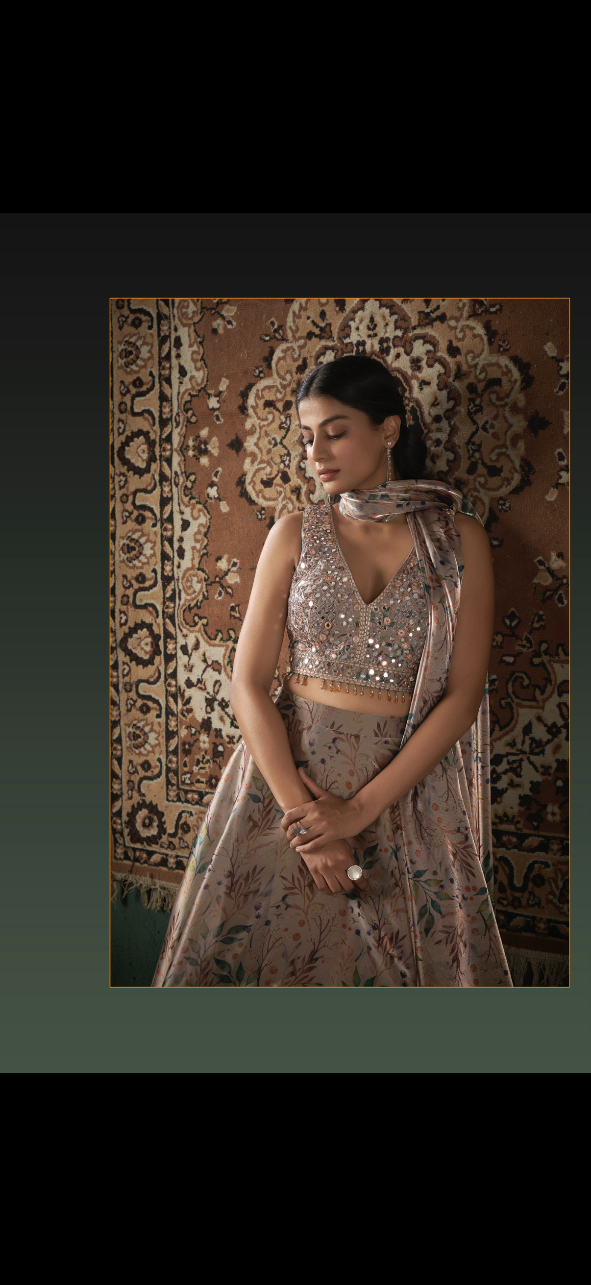 Glass Tissue Ghaghra Choli