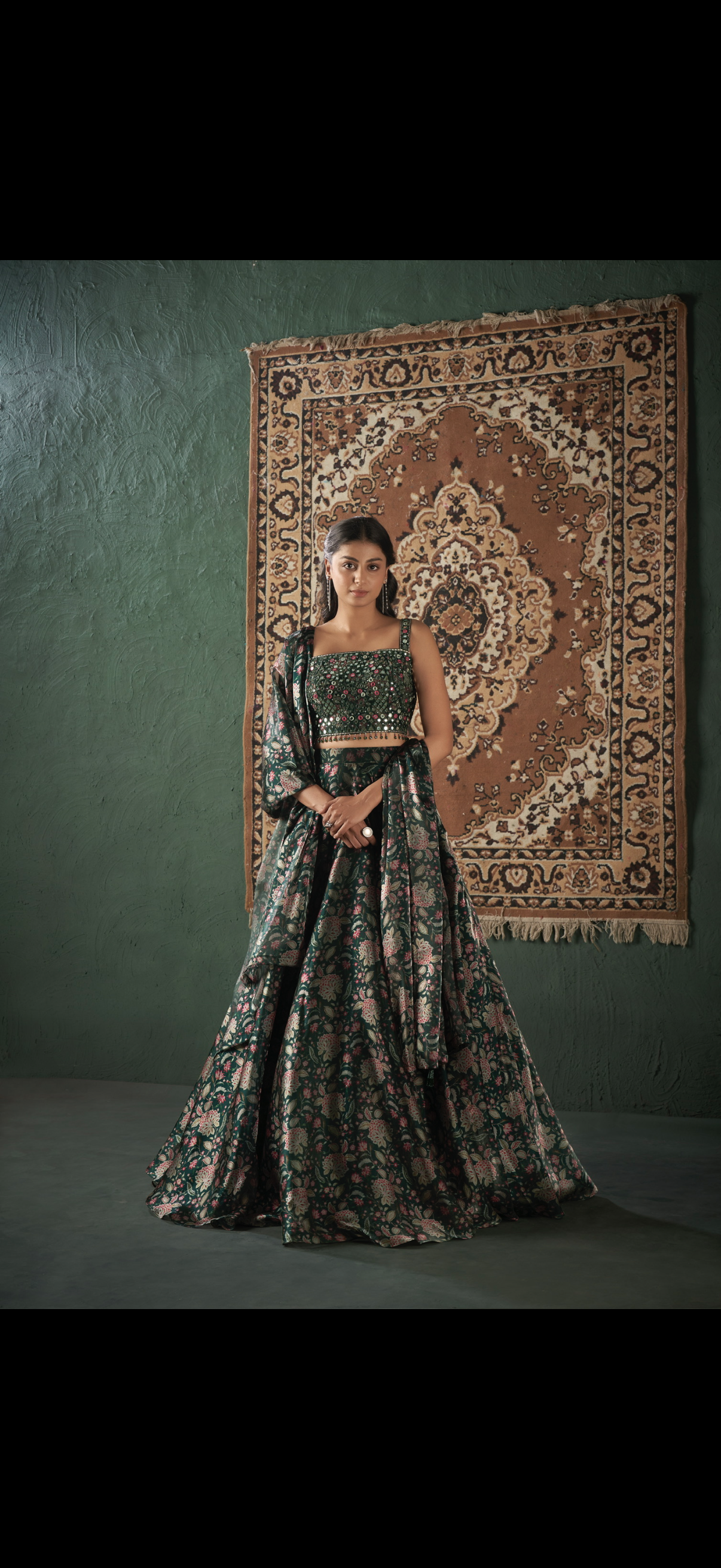 Glass Tissue Ghaghra Choli