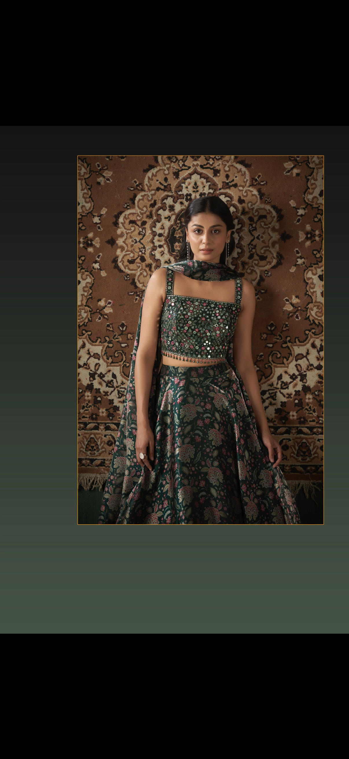 Glass Tissue Ghaghra Choli