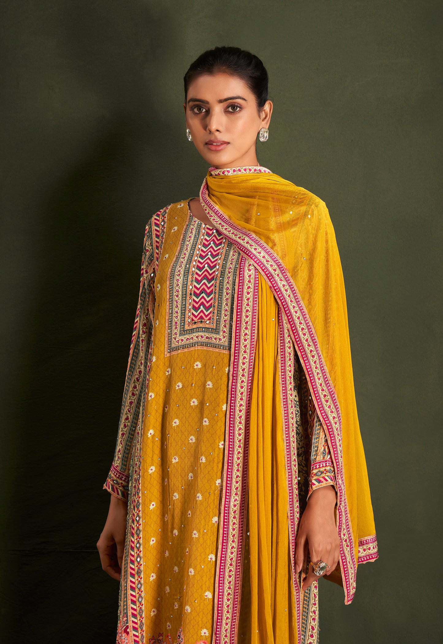 Mustard Ornate Dress