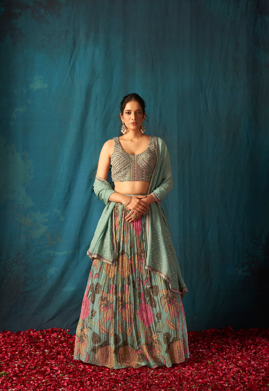 Shimmer Ghaghra Choli