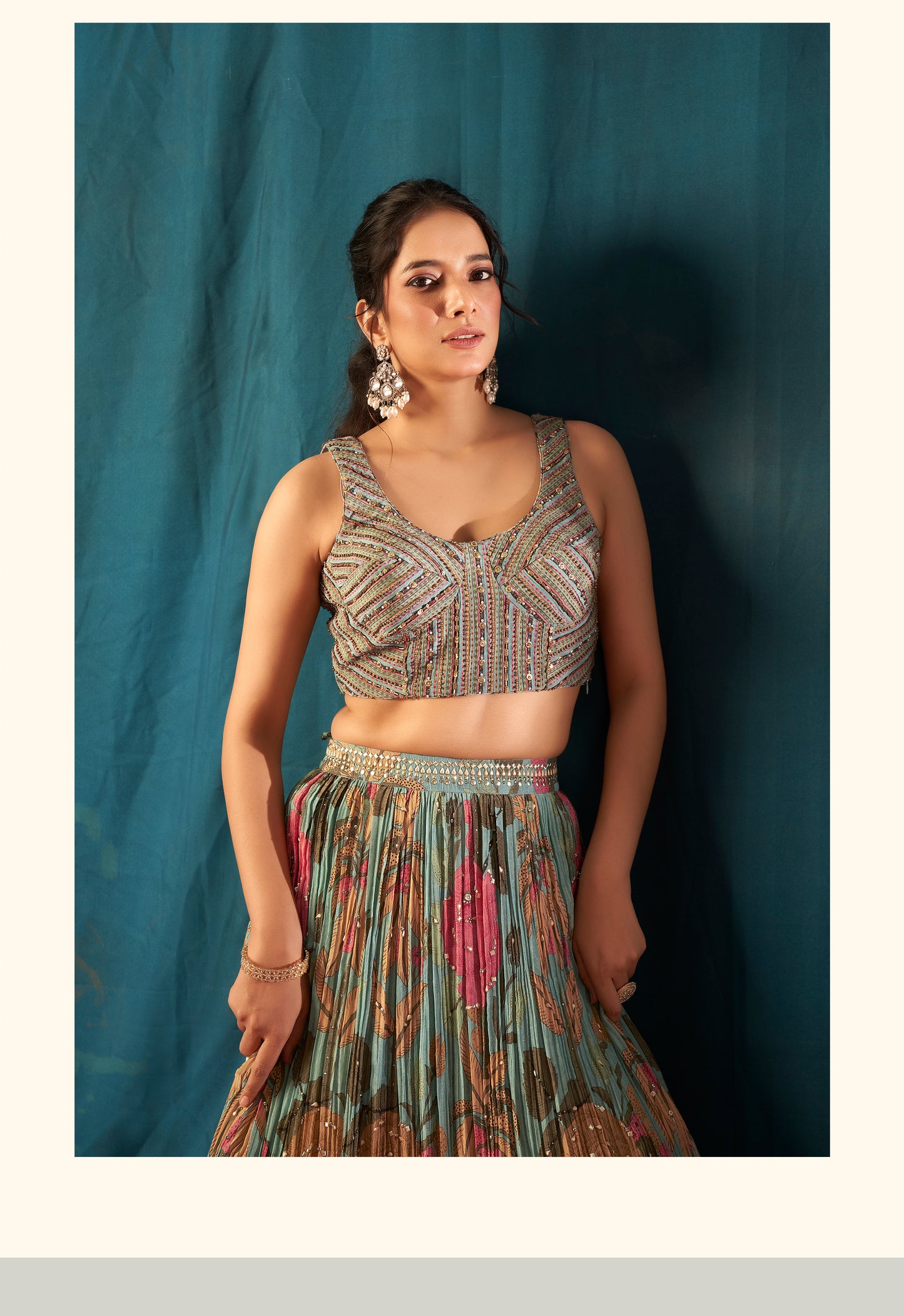 Shimmer Ghaghra Choli