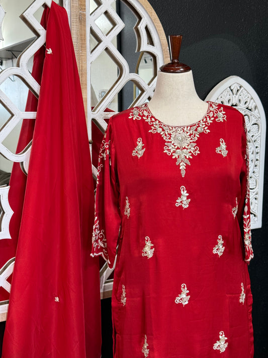Laal Pari - Short Top Pallazo